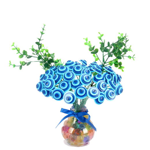 纽扣花 水瓶花系列母亲节礼物手工花束diy幼儿园制作材料包儿童 商品图1