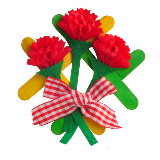 母亲节送妈妈的礼物手工diy自制相框花幼儿园自制材料制作包儿童 商品图0