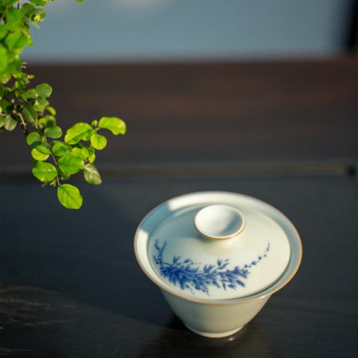 「茶器」青花岁寒三友安古盖碗 商品图0