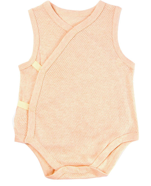 棉果果夏季新疆彩棉男女童偏襟三角连体衣M201710117230 商品图1