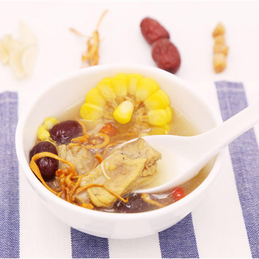 【清仓价买一送一2026.2.27】然集 虫草花干贝汤汤料包 懒人必备料包 四季养生 商品图2