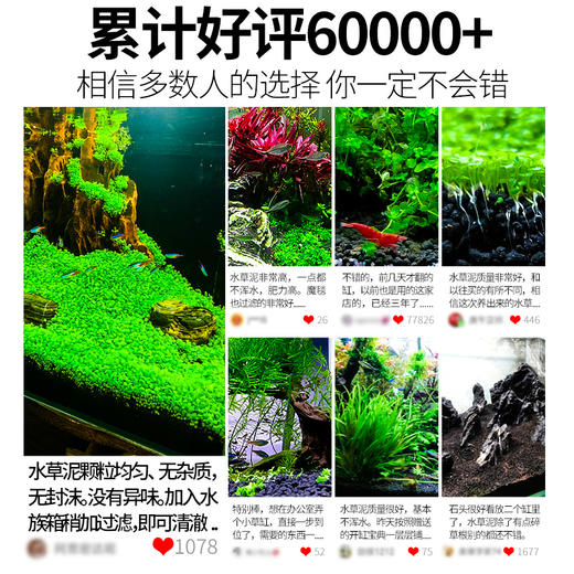 疯狂水草鱼缸造景水草泥尼特利亚马逊底沙ada净水土免洗底砂套餐 疯狂水草