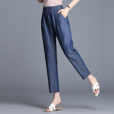 MZ3717天丝牛仔哈伦裤子 商品图3