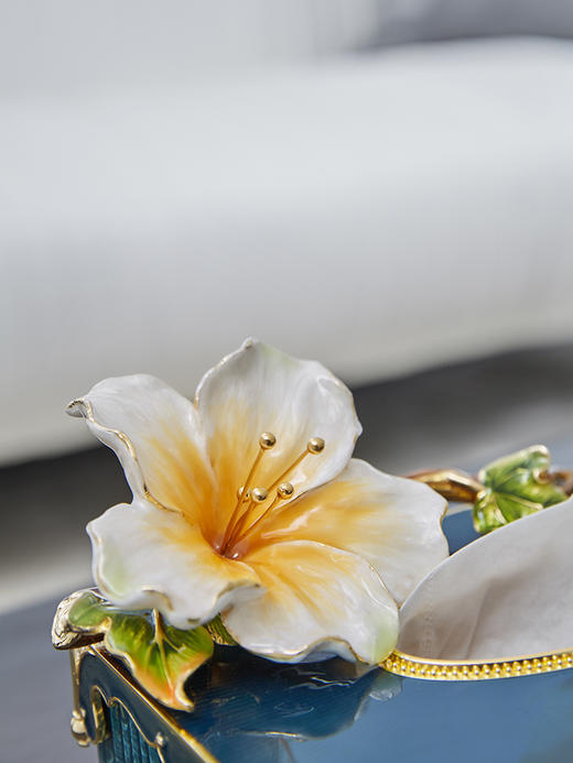 【彼达思】珐琅彩 平安纳福纸巾盒+平安纳福台灯(小)套组 商品图3