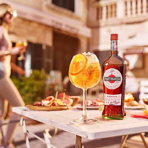 【martini】马天尼红威末酒1000ml大瓶装 意大利原装进口洋酒