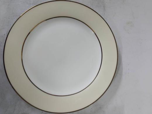 8寸淡黄色陶瓷盘子 商品图0