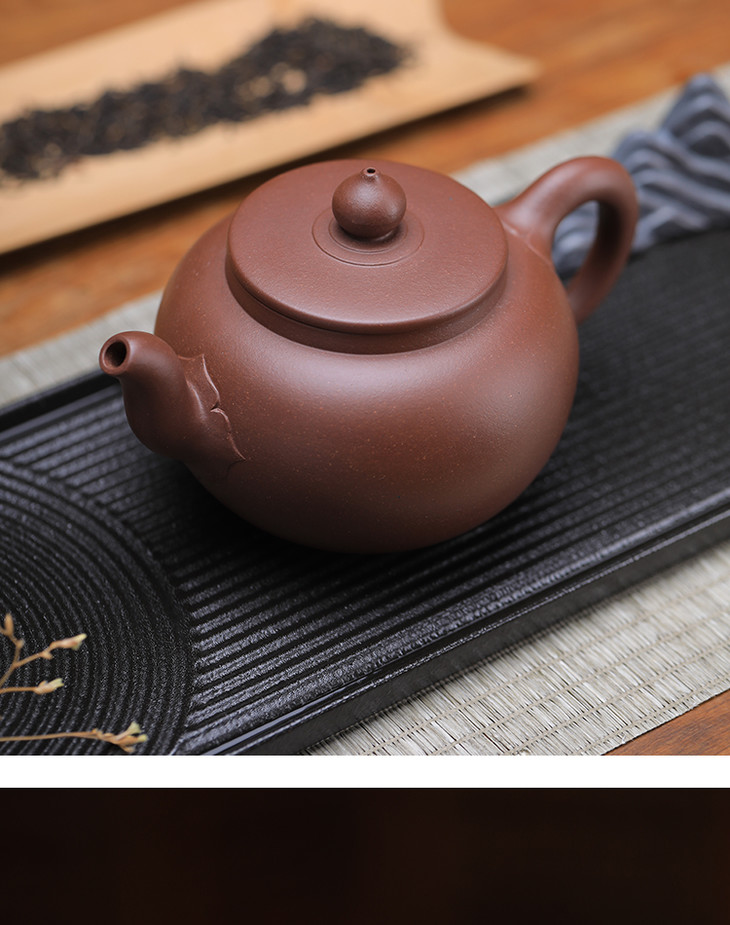 大唐红珠圆玉润紫砂壶