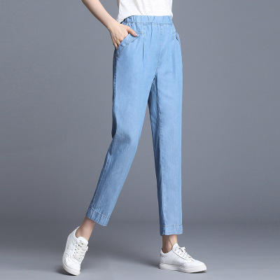 MZ3717天丝牛仔哈伦裤子 商品图4