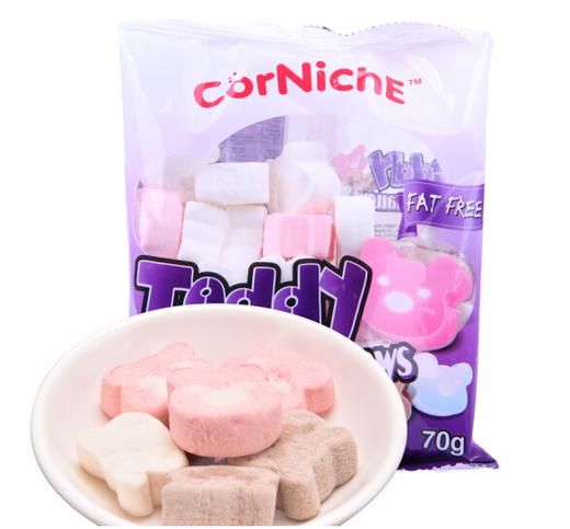 【亚欧超市】可尼斯泰迪棉花糖70g 商品图0