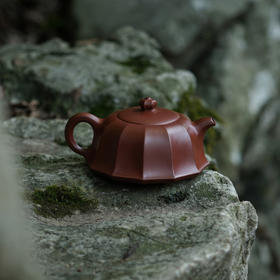 龙德堂陶艺 汤先武制 《秋菱》 原矿紫朱泥 330cc (库存请咨询)