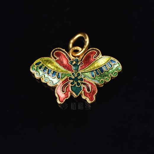 【福叠】蝴蝶珐琅足金坠-zx2004289 - 植福缘珠宝