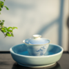「茶器」天蓝釉素心壶承 商品缩略图0