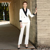IWY/白色七分袖西服长裤套装201019C1+201019P1 商品缩略图0