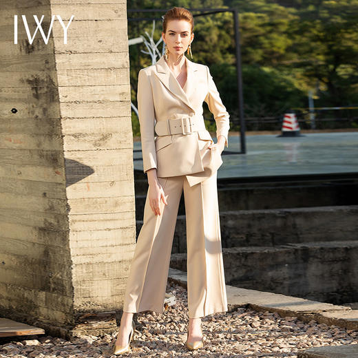 IWY/杏色西装长裤半裙套装201047C1+P2+S1 商品图1