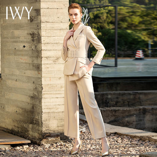 IWY/杏色西装长裤半裙套装201047C1+P2+S1 商品图2