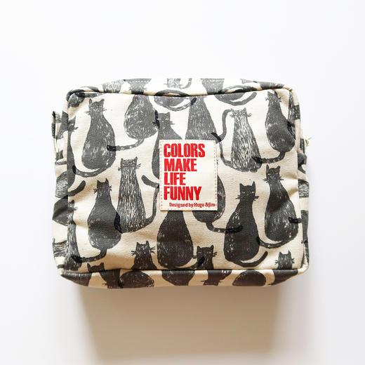 HUGOJIRO化妆包插画猫咪剪影 商品图2