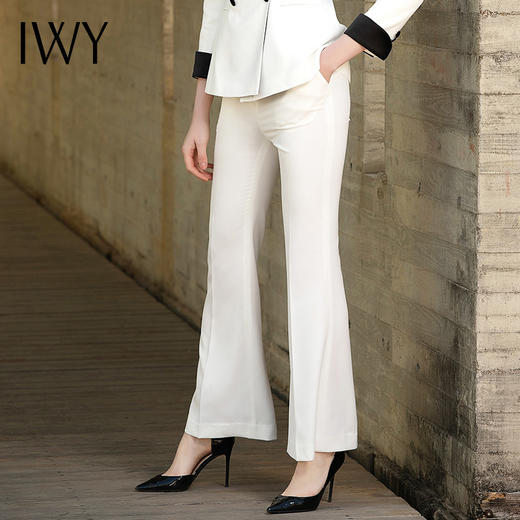 IWY/白色七分袖西服长裤套装201019C1+201019P1 商品图9