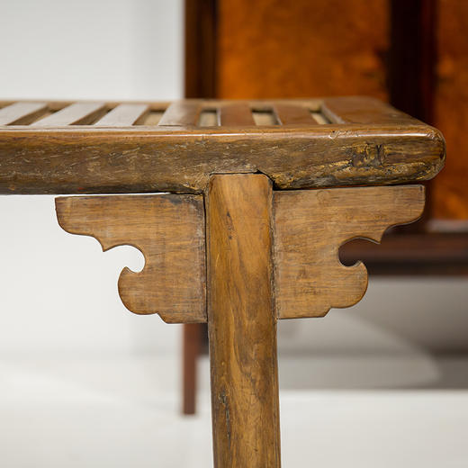 清 黄花梨夹头榫春凳