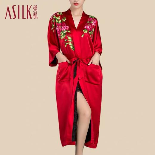 8F  ASILK绣都  桑蚕丝手绣睡袍 商品图0