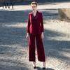 IWY/酒红色衬衫西装长裤半裙套装201044C1+S1+B1+P2 商品缩略图1