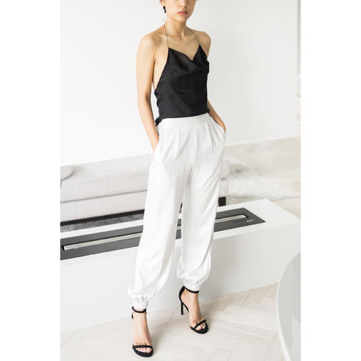 CG｜Silk Halter Top [真丝挂脖系细肩带露背上衣] 商品图2