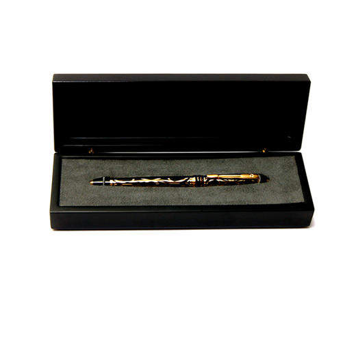 【梵谷漆器】手绘兰花漆艺蛋壳镶嵌笔盒 商品图1