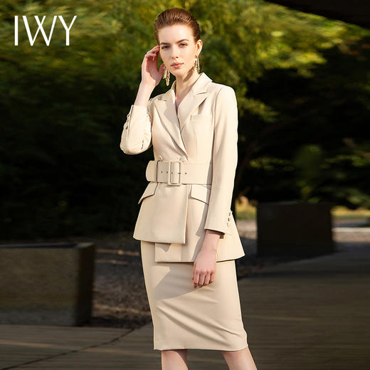 IWY/杏色西装长裤半裙套装201047C1+P2+S1 商品图8
