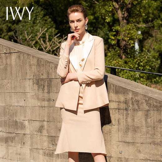 IWY/杏色衬衫香槟色上衣长裤半裙套装201046B1+C1+P2+S3 商品图7