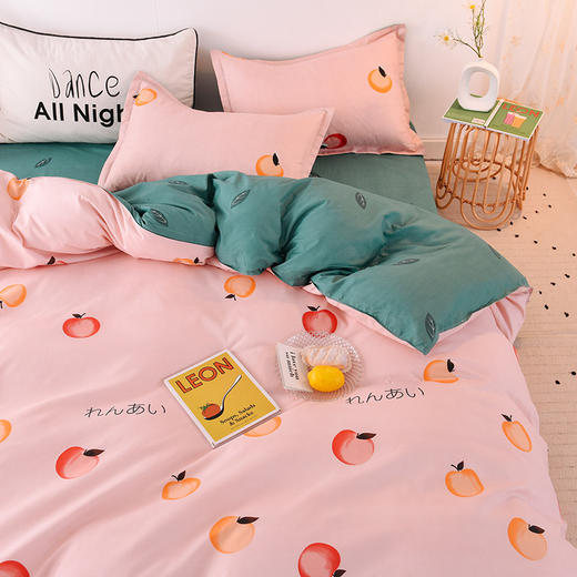 四件套春夏简约床上用品1.8米单双人被子被套床单学生宿舍三件套4 商品图3