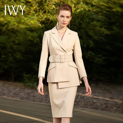 IWY/杏色西装长裤半裙套装201047C1+P2+S1 商品图9