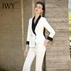 IWY/白色七分袖西服长裤套装201019C1+201019P1 商品缩略图4