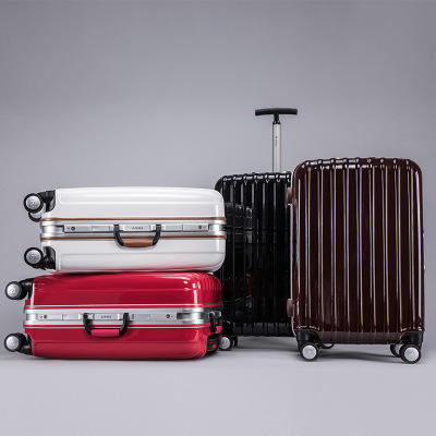 银座 单拉杆铝框拉杆箱万向轮旅行箱登机行李箱JF60Y-1K 商品图0