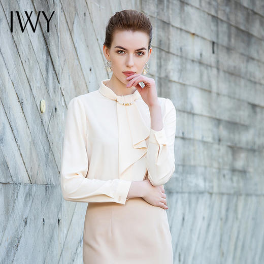 IWY/杏色衬衫香槟色上衣长裤半裙套装201046B1+C1+P2+S3 商品图11