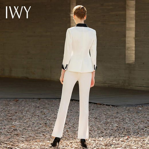 IWY/白色七分袖西服长裤套装201019C1+201019P1 商品图2