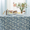 防水桌布美式田园桌布餐桌布蓝色复古小花桌布 商品缩略图4