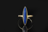 一叶舟·多米尼加蓝珀18K玫瑰金戒指 商品缩略图0