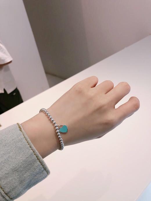 蒂芙尼  Tiffany 心形手链  有一种蓝叫Tiffany 大概每个女生都想拥有它吧  纯净的心~ 商品图6