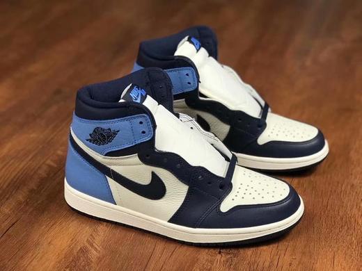 ir Jordan 1 AJ1 Obsidian 推荐纯原版 黑曜石 白蓝黑北卡脚趾 商品图1
