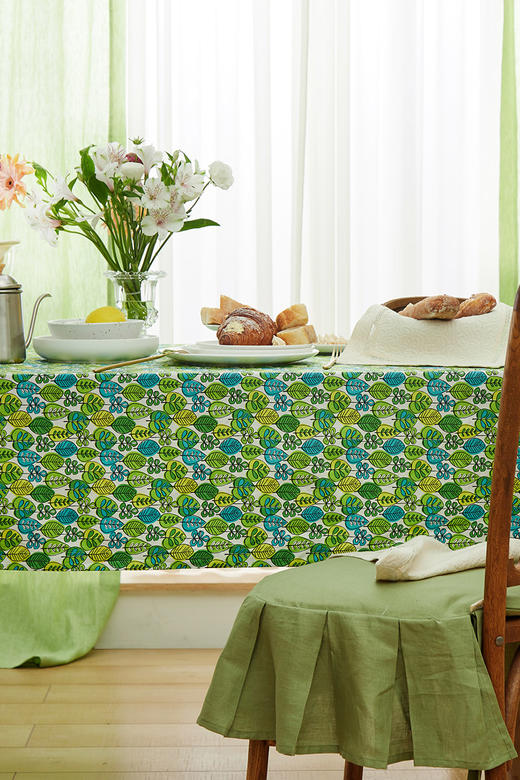 防水桌布美式田园桌布餐桌布清香木防水桌布 商品图3