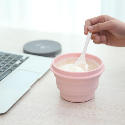 FaSoLa便携旅行硅胶折叠碗带盖泡面碗伸缩耐热户外野餐具旅游碗 商品图1