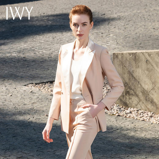 IWY/杏色衬衫香槟色上衣长裤半裙套装201046B1+C1+P2+S3 商品图4