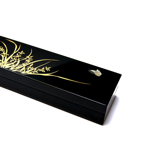 【梵谷漆器】手绘兰花漆艺蛋壳镶嵌笔盒 商品图2