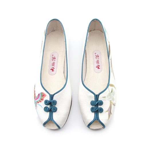 内联升女鞋手工单鞋皮底如懿传百合蝶恋（意欢）凉鞋RY7236 商品图2