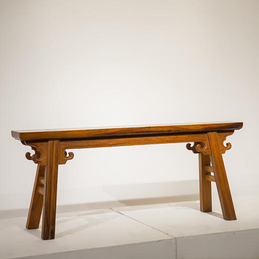 黄花梨夹头榫云纹条凳 商品图0