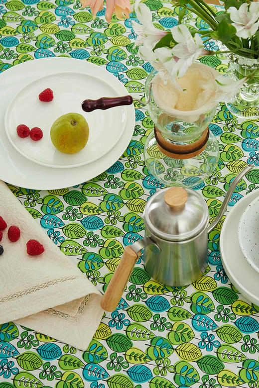 防水桌布美式田园桌布餐桌布清香木防水桌布 商品图2