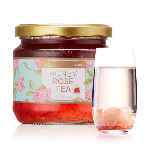 罗莎多丽蜂蜜玫瑰茶450g(蔓越莓） 商品图3