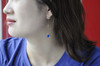 多米尼加蓝珀18K玫瑰金镶钻耳饰  1314 数字能量系列 商品缩略图5