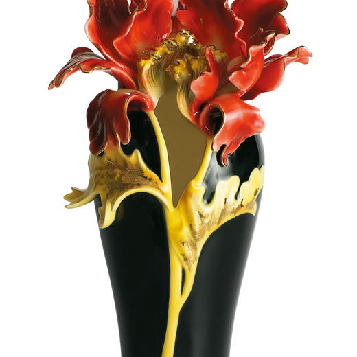 【彼达思】法蓝瓷 FZ00689贵器天成 富贵牡丹花瓶 商品图2