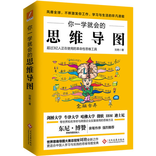 19年版 你一学就会的思维导图 新版 刘艳 思维导图创始人 东尼·博赞 亲笔作序 强烈推荐 一学就会可爱铅笔画书 商品图0