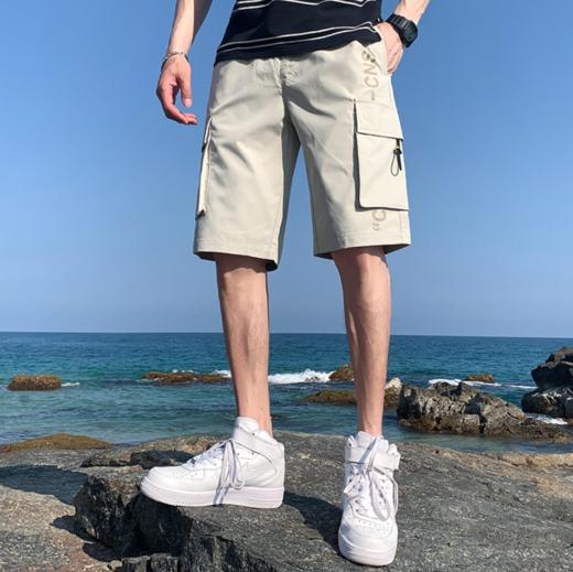 【服饰鞋包】男士运动休闲裤 时尚潮男裤子透气棉料工装裤男短裤 商品图0